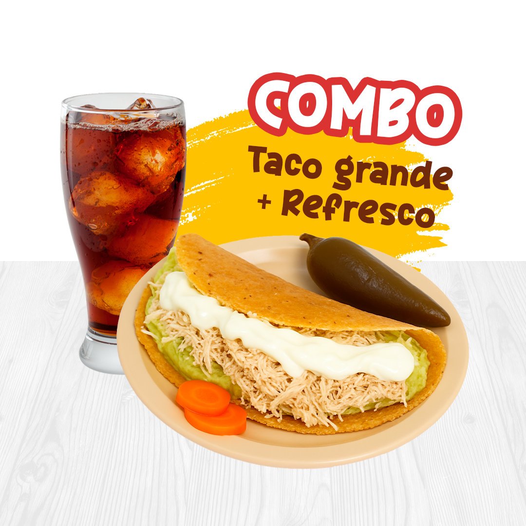 la-tostada-real-combo-taco-grande-refresco